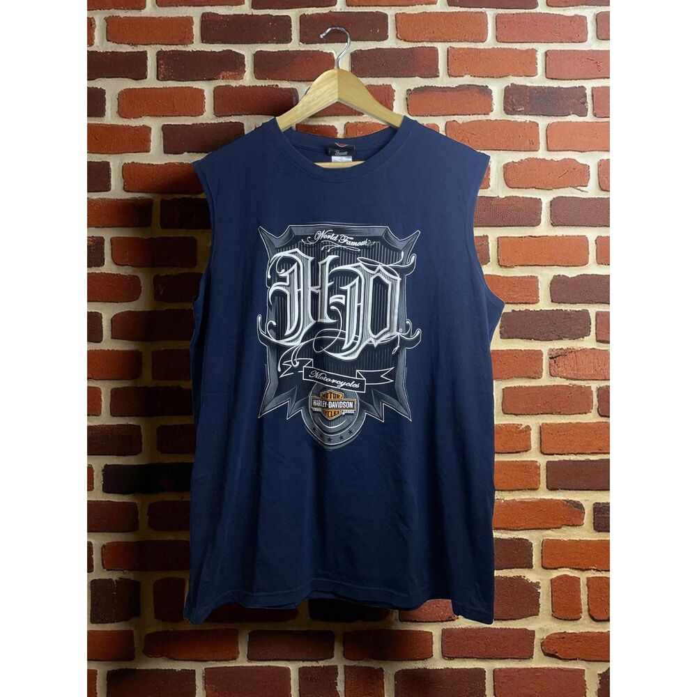 Harley Davidson Cut Off Tank Top - Size XL